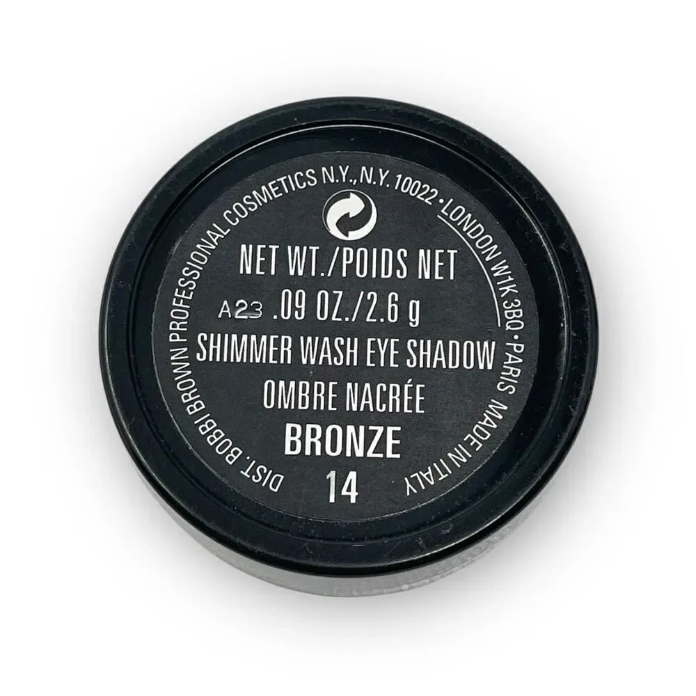 Bobbi Brown Shimmer Wash Eye Shadow Bronze 14 .09 oz 2.6 g New Without Box